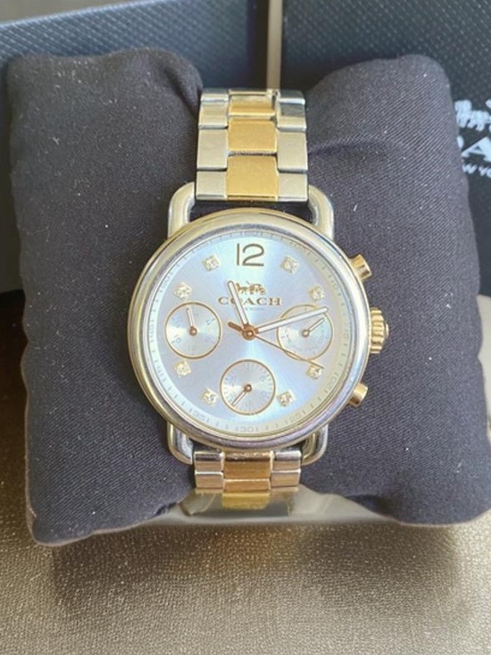 Coach Accessories - Coach Two-Tone Gold and Silver Mother-of-Pearl Dial Watch
